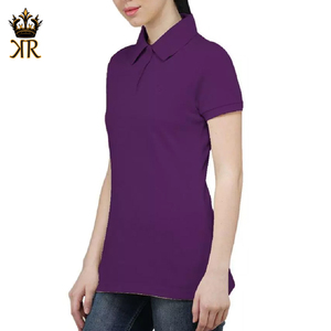 Nouveauté T-shirts polo en coton pour femmes respirants, doux et solides, motif décontracté, vente en gros de vêtements de mode personnalisés pour femmes Po - Product Image 2