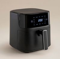 Friteuse à air à écran tactile 5.1-6.0L avec corps en plastique, double panier en acier inoxydable et minuterie manuelle, en vente pour l'Europe