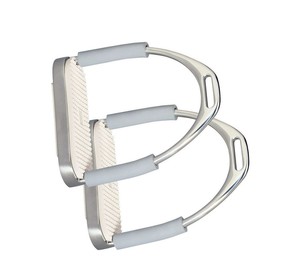 Nueva llegada de estribos para montar en salto de aluminio ligero ajustable agarre ancho ecuestre directo de fábrica OEM Export - Product Image 2