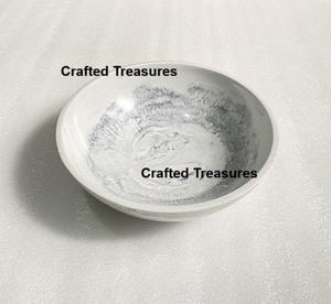 Bol à salade minimaliste en résine époxy, décoration personnalisée pour la maison, vaisselle, vaisselle de table, bol à dessert et à nourriture au meilleur prix - Product Image 4