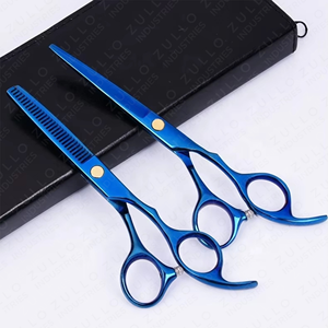 Ciseaux de coiffure de qualité supérieure, finition titane, acier inoxydable, ciseaux de barbier pour professionnels droitiers - Product Image 6