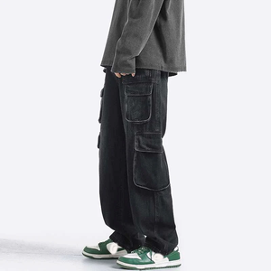 Pantalones Deportivos con Lavado Ácido al por Mayor, Pantalones Deportivos de Alta Calidad para Hombre con Bolsillos, Pantalones Deportivos con Logotipo Personalizado para Hombre - Product Image 3