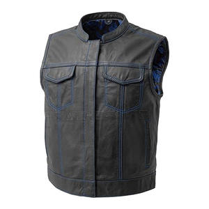 Gilet en cuir grande taille pour hommes, vêtements d'hiver chauds et décontractés, respirant et à prix raisonnable Service OEM disponible - Product Image 2
