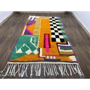 Alfombras marroquíes hechas a mano de lana, auténticas alfombras bereberes, lana natural, artesanía, personalizables en tamaño y colores, alta calidad - Product Image 1