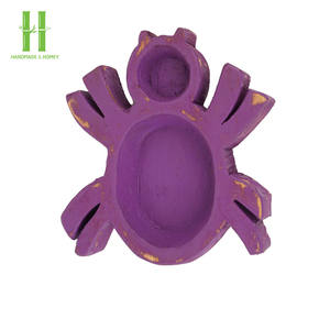 BEST SELLER Bougie en bois d'acacia, porte-bougie pour la maison, décoration de fête, décoration d'Halloween, fabriqué au Vietnam - Product Image 5