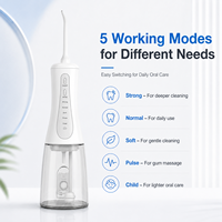 Hydropulseur Portable Sans Fil OEM 350ml Étanche IPX7 Rechargeable USB 5 Modes Contrôlé par Application pour Maison et Hôtel