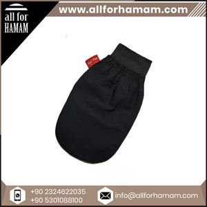 Gants de bain élégants végétaliens de qualité supérieure, entièrement noirs, prix réduits sur commande en gros - Product Image 6