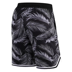Vente en gros Shorts pour hommes en toile unie Service OEM personnalisé Shorts de sport confortables à cordon de serrage Vêtements décontractés - Product Image 4