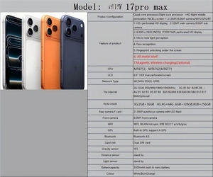 Teléfono Inteligente A66/17promax 4G con Doble SIM, 16GB+1TB, CPU Deca Core, LTE, Idiomas de Funcionamiento: Francés, Español, Inglés, 108MP - Product Image 4