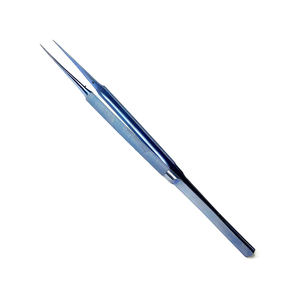 Fórceps para atar suturas de alta calidad, Color titanio azul, recto, de 7 pulgadas TC instrumentos quirúrgicos, pinzas para atar suturas - Product Image 1