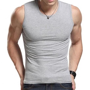 100% Cotton <b>Mens</b> Cotton Workout <b>Singlet</b> Gym Tank Top Casual Fitness - Product Image 6