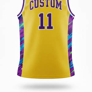 Maillot de basket-ball personnalisé unisexe, respirant, à séchage rapide, short d'entraînement d'équipe, numéro et nom du joueur personnalisés, vêtements de sport - Product Image 4