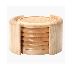 Posavasos de madera hechos a mano elegantes respetuosos con el medio ambiente Durable Posavasos de nogal perfectos por Crescent Crafts - Product Image 5