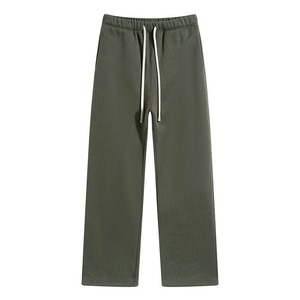 Pantalons de survêtement en molleton lourd OEM, jambes larges, coupe décontractée, streetwear, vêtements de détente, vêtements vierges - Product Image 1