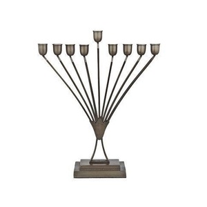 Candelabro Menorá de Aluminio Premium con Múltiples Brazos, Niquelado, para Festividades, Diseño Clásico y Tradicional, Decoración del Hogar - Product Image 2