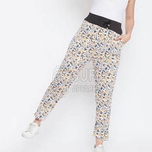 Women <b>Winter</b> Flat Front Jogger Trousers 100% Cotton Breathable Eco-Friendly Quick Dry Drawstring Closure Casual Pants Low MOQ - Product Image 4