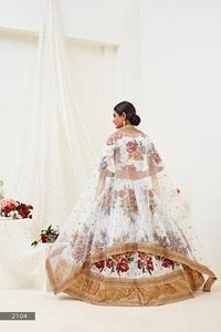 Dernier créateur Satin Soie Imprimé Travail Lehenga Choli par Fab Zone Vêtements indiens et pakistanais - Product Image 3