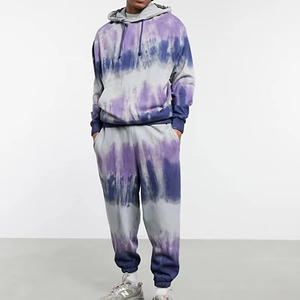 Sweat-shirts tie-dye pour hommes sur mesure OEM, matériaux de haute qualité avec couleurs, tailles et logo personnalisés, sweat-shirt élégant pour hommes - Product Image 3