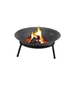 Vente en gros de feu de bois d'extérieur 32 pouces 3 en 1 rond de camping en acier corten en métal barbecue grill table à seau à glace - Product Image 6