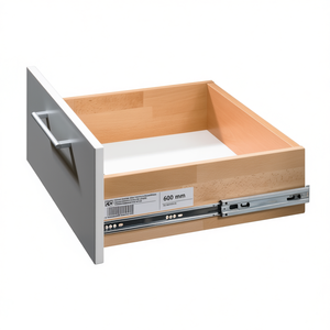 Hettich KA 5632 Ball Bearing <b>Slide</b> Galvanized Steel 600 mm Nominal Length 45 kg Capacity <b>Drawer</b> Organizer - Product Image 3