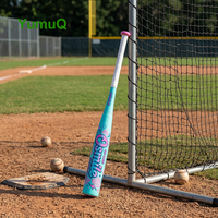 Bâton de frappe pour la ligue des jeunes YumuQ |   USA |   -10 Drop |   Barillet de 2 5/8 pouces |   2 battes de baseball en composite pour enfants