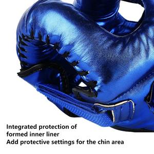 Protection de la tête fermée de qualité supérieure pont de nez casque de boxe et de combat MMA casque de protection d'entraînement complet - Product Image 4