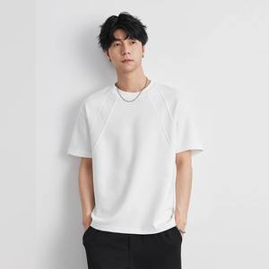 Summer Men's 50% Cotton T-<b>shirt</b> 2025 New Solid Color Short-<b>sleeved</b> Loose Casual Fashion <b>Half</b>-<b>Sleeved</b> Top T <b>Shirt</b> - Product Image 5