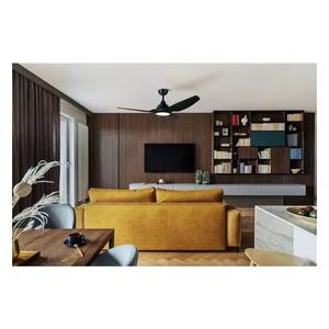 TUNITAS Ventilador de Techo LED Negro Mate con Luz 132x38cm Modelo 35127 - Product Image 3