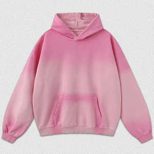 Sweat à capuche homme poids lourd lavé à l'acide 100% coton Streetwear surdimensionné avec col lavé à l'épaule pour l'hiver motif solide - Product Image 3