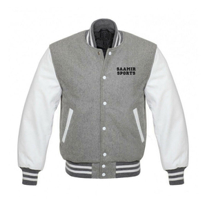 Vente en gros Veste universitaire universitaire de haute qualité pour homme, manches en cuir brodées en chenille, veste universitaire Letterman de baseball personnalisée - Product Image 4