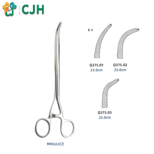 เครื่องมือผ่าตัดหน้าท้องสแตนเลสทางการแพทย์คุณภาพสูง CJH แบบงอได้ ไม่มีตะขอ ปากกรรไกรตัดเยื่อหน้าท้องแบบมุมฉาก สำหรับสุนัข - Product Image 4