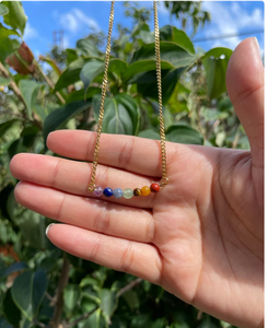 Venta caliente mejor calidad Natural a granel golosina plateado oro 7 Chakra cuentas de collar de oro - Product Image 4