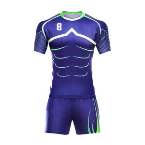 Quantité minimale de commande bas dernière conception uniforme de rugby uniforme de rugby respirant vêtements de sport de plein air uniforme de rugby - Product Image 2