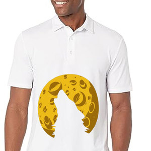 100% manga corta personalizada para hombres para polos ropa informal de secado rápido de alta calidad tela de punto patrón sólido - Product Image 1
