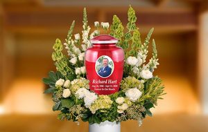Urnas de Cremación de Metal con Foto Personalizada, Urnas Funerarias Personalizadas para Cenizas de Adultos, Urnas para Cenizas Humanas Hechas a Mano, Tamaño Personalizado - Product Image 3