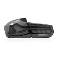 Conjunto de Luces Traseras LED Escama de Dragón para Serie 3 F30 F35 2013-2018, Luz Trasera con Intermitentes Secuenciales Dinámicos, Rojo, Piezas de Actualización Nuevas