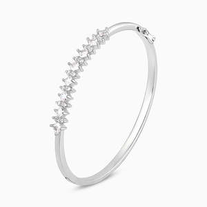 Elegance Silver Studded Zircon Beaded Bracelet Fine Jewelry for Women - Product Image 4