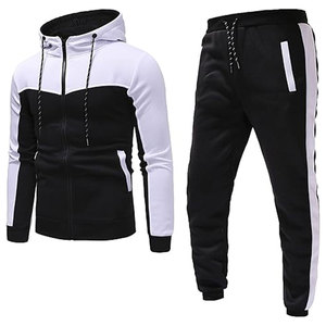 Conjuntos de Jogger de poliéster para hombre al por mayor, conjunto de dos piezas, chaqueta y pantalones de chándal, chándal personalizado para hombre, ropa deportiva de algodón puro de alta calidad - Product Image 3