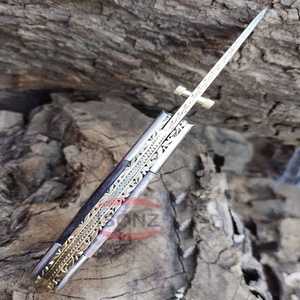 มีดพับกระเป๋าเหล็กดามัสกัสอเนกประสงค์ที่ทันสมัยแบบกําหนดเอง - Product Image 3