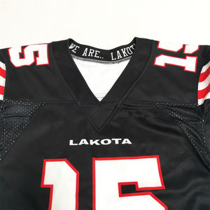 Vêtements de sport, uniforme de football américain personnalisé avec nom et numéro d'équipe, en polyester - Product Image 4