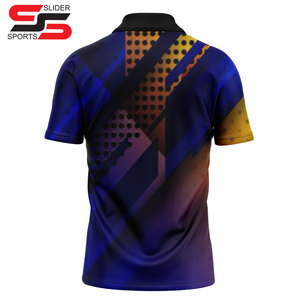 Promoción de ventas, logotipo personalizado, impresión 3D digital sublimada, Piqué, tejido de poliéster, bordado, Polo de Golf para hombre - Product Image 2