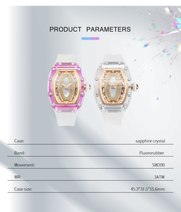 OEM GFL-SP001 Racing Elements Newest RM Style <b>Watches</b> SW200 Movement Customize logo Sapphire Crystal Glass <b>case</b> <b>Watch</b> - Product Image 2