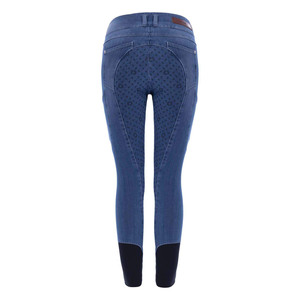 Pantalones vaqueros de alta demanda Ropa ecuestre en 360 Stretch High Tech Denim Pantalones de equitación Pantalones Jodhpurs - Product Image 6