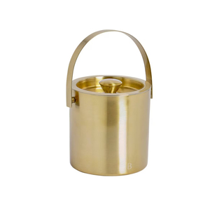 Aluminio sólido decorado mejor calidad plata acabado Metal champán botella fría cubo de hielo con asas - Product Image 6