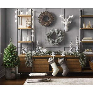 Metal <b>Stocking</b> <b>Holder</b> Nickel Plated Handmade Designer Wholesale Customized Shape Tabletop Christmas Home Decoration Eco-Friendly - Product Image 1