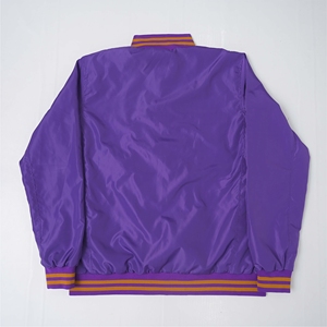 Chaquetas de Béisbol Urbanas, Estilo Deportivo Casual, Cortavientos Ligero de Nailon y Poliéster con Contraste de Costillas a Rayas - Product Image 6