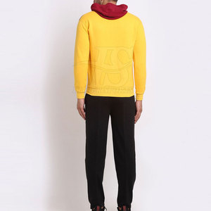 Ensembles de survêtements d'hiver pour hommes, qualité supérieure, légers, à capuche, couleur unie, vêtements de jogging, 100% coton, respirants, séchage rapide, vente en gros - Product Image 4