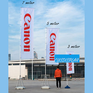 علم نوبوري تلسكوبي ضخم مخصص للفعاليات الخارجية الكبيرة، راية إعلانية 5م 7م مستطيلة الشكل، علم عملاق مع سارية ألومنيوم - Product Image 2