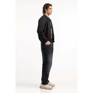 Vestes décontractées streetwear automne-printemps coupe classique avec col montant et fermeture éclair MN-JKT-WS24-301 finition enduite taille XL - Product Image 5