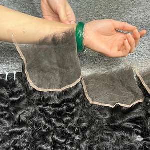 ผมต่อแบบชาวพม่า100% หยิกพร้อมที่ปิดผมดิบ - Product Image 5